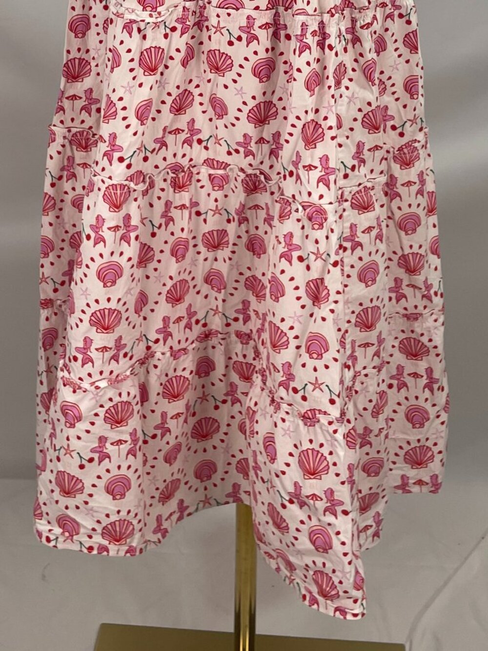 ✨ Hill House Home "Ellie" Nap Dress Mermaid Seashell Pink Midi Dress Size XS✨ - Picture 5 of 8